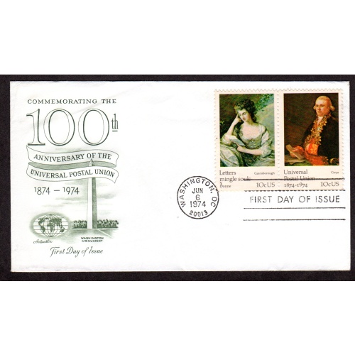 Scott # 1536-37. FDC (First Day of issue Cover), Artmaster. Lot 220336