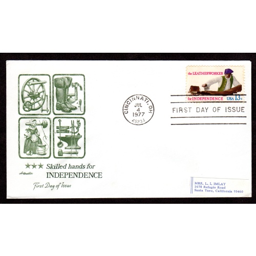 Scott # 1720. FDC (First Day of issue Cover), Artmaster. Lot 220319