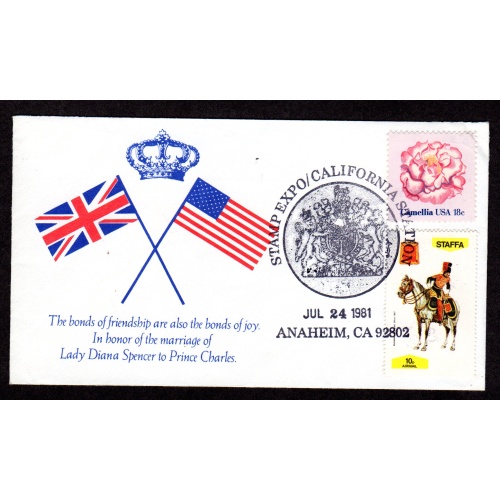 Stamp Expo / California Station Cover. Scott # 1877.   Nice cachet