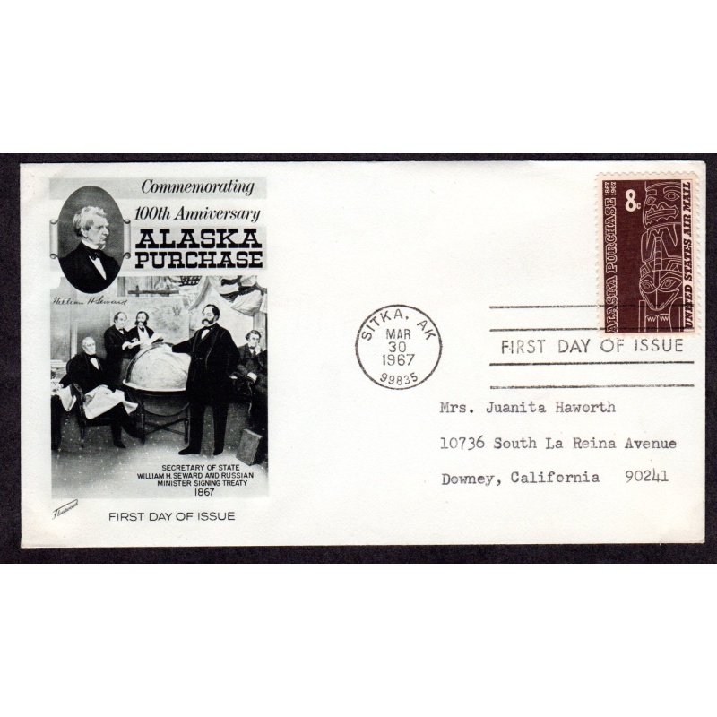 Airmail, FDC, First Day of issue Cover. Scott # C70. Fleetwood cachet