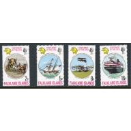 Falkland Islands 231-234 MNH 1974 UPU