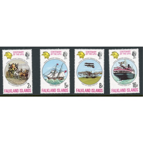 Falkland Islands 231-234 MNH 1974 UPU