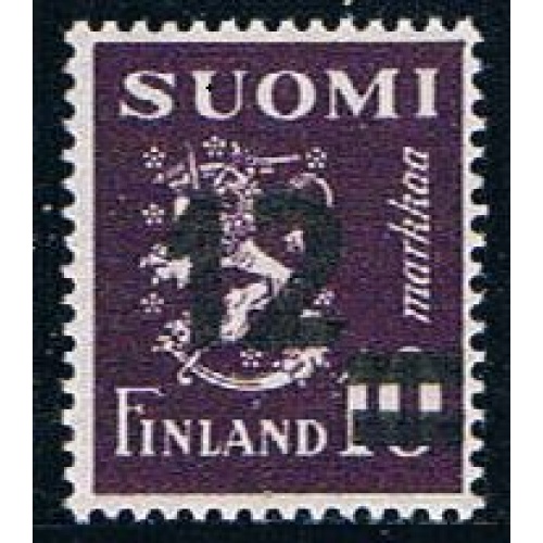 Finland 275 Unused Surcharged 1948 CV 1.25 (F0081)+