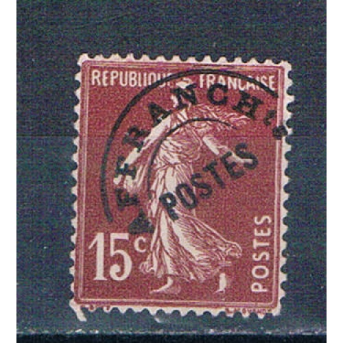 France 165 Used Sower precancel 2 1906 (F0168)+