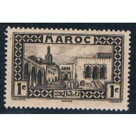 French Morocco 124 MLH Old Treasure House 1933 (F0125)+