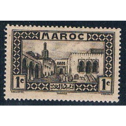 French Morocco 124 MLH Old Treasure House 1933 (F0125)+