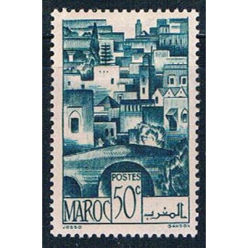 French Morocco 223 MLH The Terraces 1947 (F0138)+
