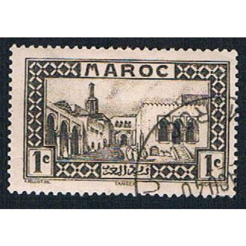 French Morocco 124 Used Old Treasue House (BP1336)