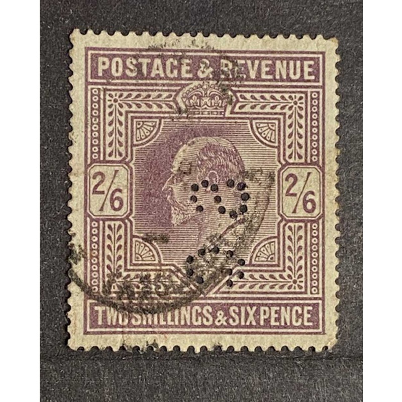 Great Britain, SG-261, Sc #139, USED, PERFIN "SG", XF-Sup93