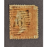 Britain, 1855, Sc 16a, Victoria, orange-brn, used