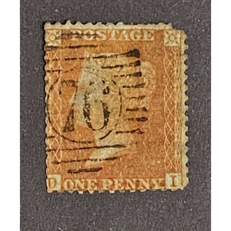 Britain, 1855, Sc 16a, Victoria, orange-brn, used