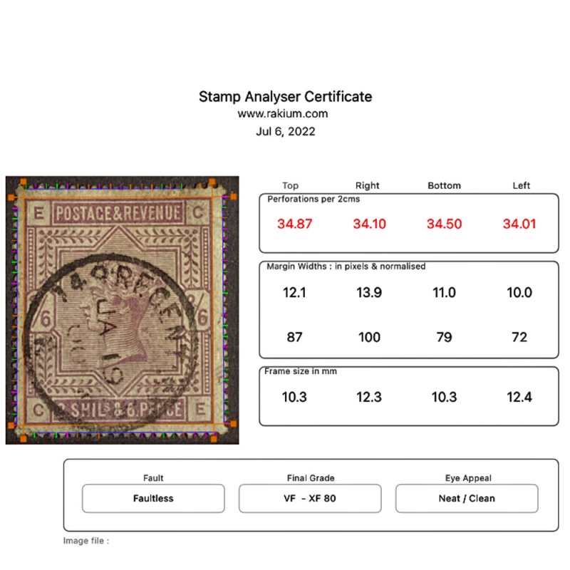 Great Britain Sc 96, SG 178, used. 1883 2sh6p Queen Victoria, XF