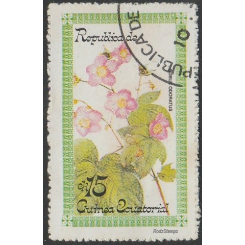 Equatorial Guinea 1977 15e Rubus odoratus USED-VF-H.