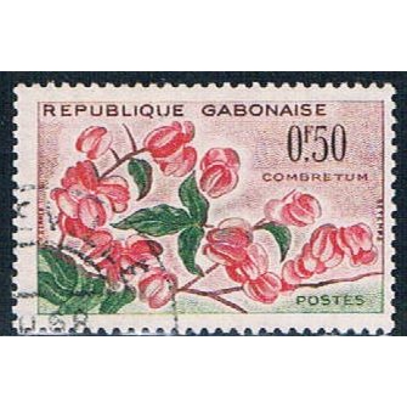 Gabon 154 Used Flower Combretum ll 1961 (G0289)+