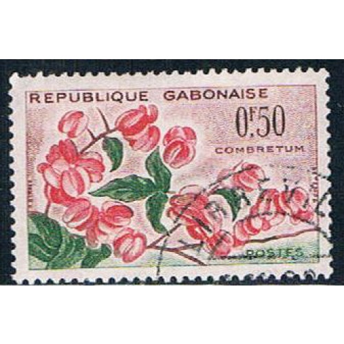 Gabon 154 Used Flower Combretum lr 1961 (G0291)+