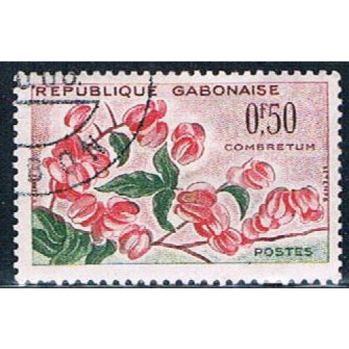 Gabon 154 Used Flower Combretum ul 1961 (G0288)+