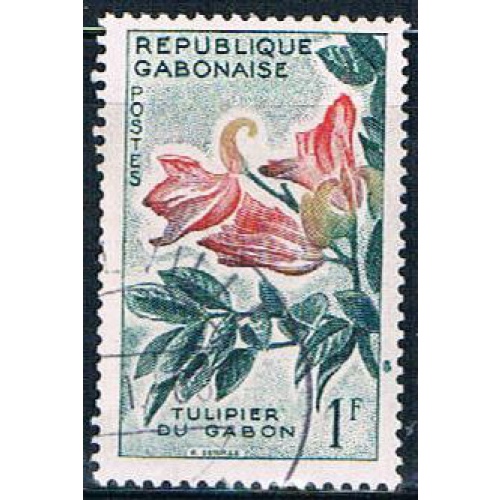Gabon 155 Used Tulip tree ll 1961 (G0294)+