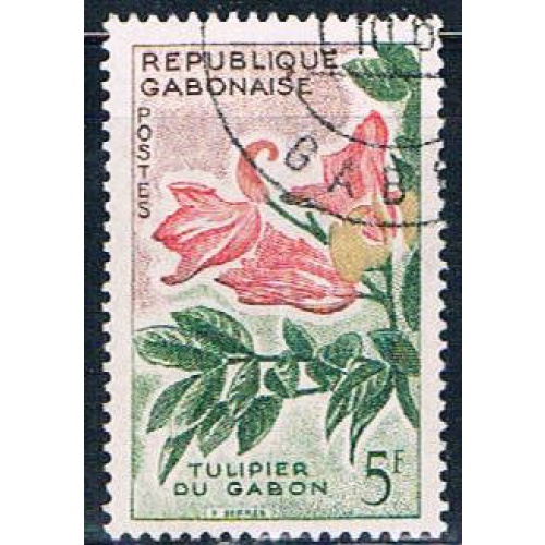 Gabon 158 Used Tulip tree ur 1961 (G0300)+