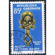 Gabon 192 Used Leather mask ll 1966 CV 1.25 (G0284)+
