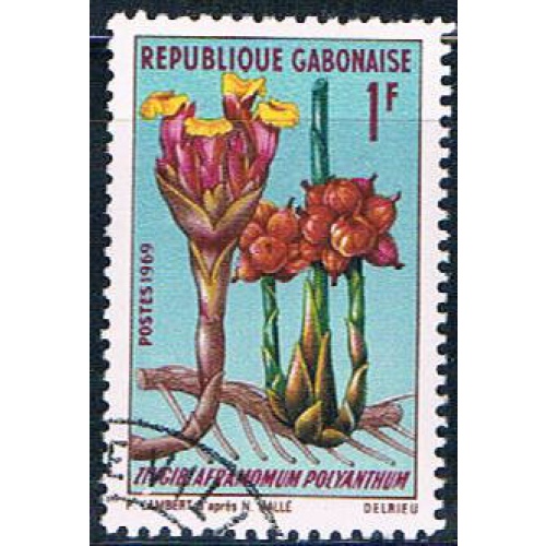 Gabon 244 Used African plant ll 1969 (G0312)+