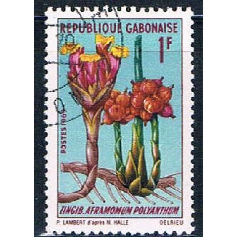 Gabon 244 Used African plant ul 1969 (G0311)+
