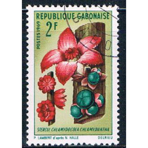 Gabon 245 Used African Flower ur 1969 (G0317)+