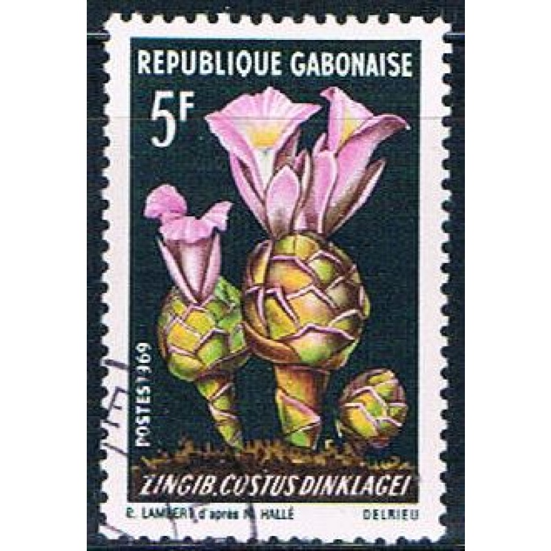 Gabon 246 Used African plant ll 1969 (G0321)+