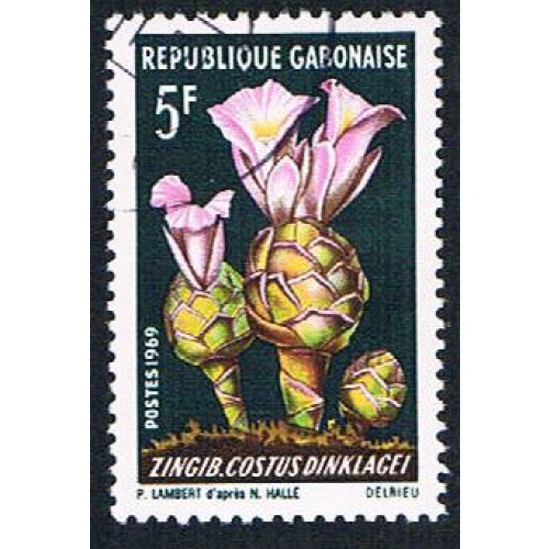 Gabon 246 Used Flowers (BP6521)