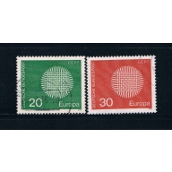Germany 1018-19 Used set Europa 1970 (GI0318P86)+