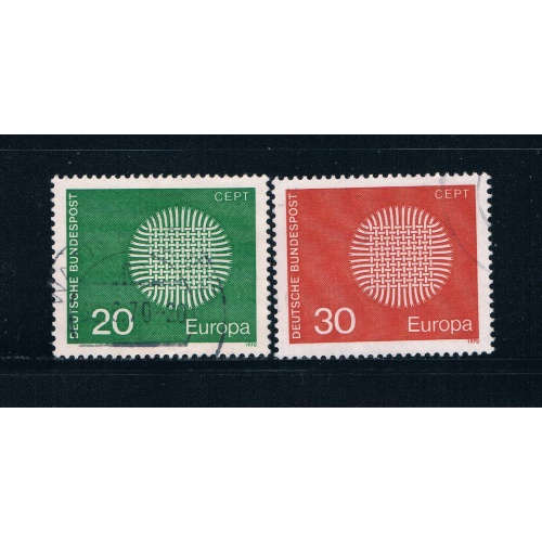 Germany 1018-19 Used set Europa 1970 (GI0318P86)+