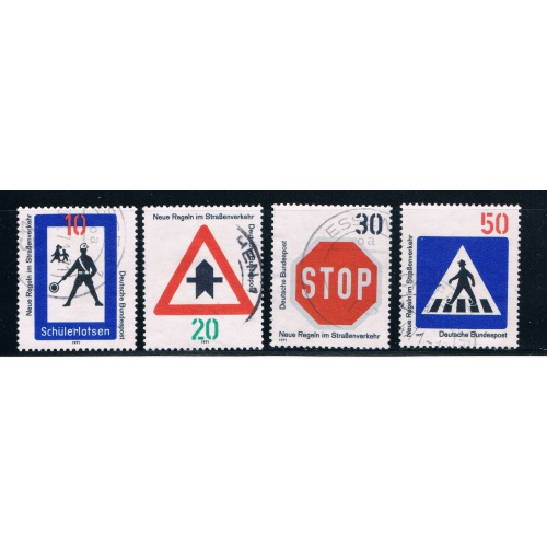 Germany 1055-58 Used set New Traffic rules (GI0291P71)+