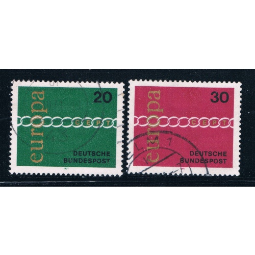 Germany 1064-65 Used set Europa 1971 (GI0287P68)+