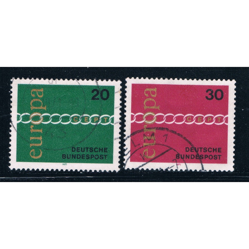 Germany 1064-65 Used set Europa 1971 (GI0287P68)+