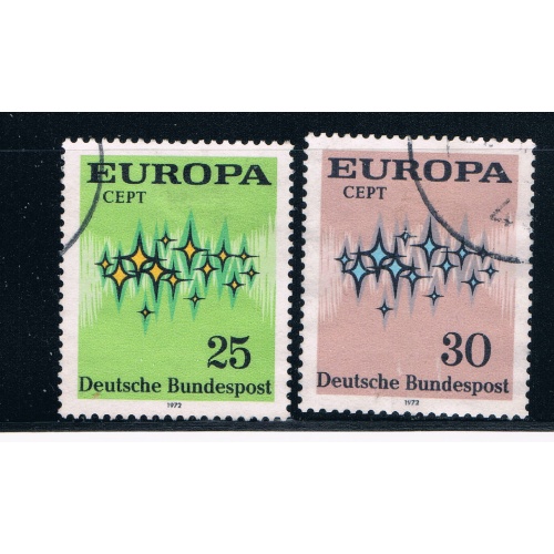 Germany 1089-90 Used set Europa 1972 (GI0268P59)+