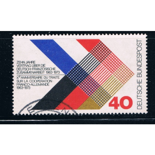Germany 1101 Used Colors of France and Germany (GI0246P49)+