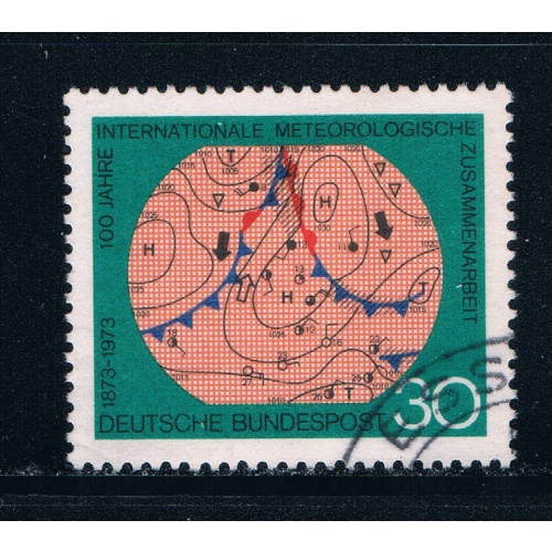 Germany 1102 Used Meteorological map (GI0241P46)+