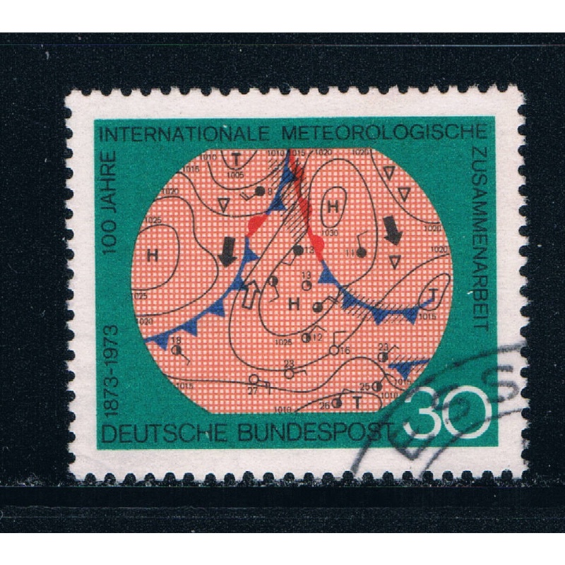 Germany 1102 Used Meteorological map (GI0241P46)+