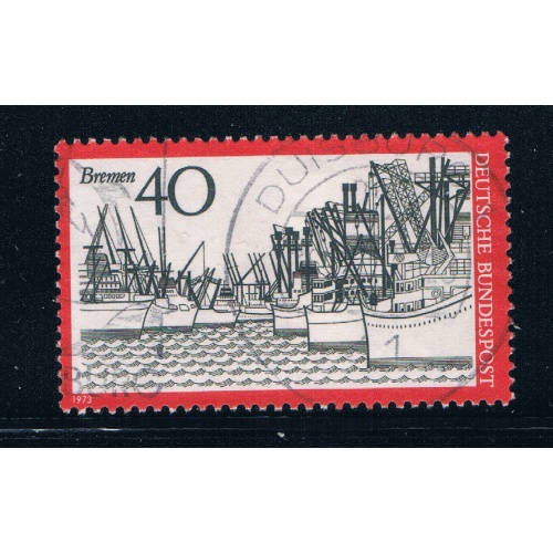 Germany 1107 Used Ship Hamburg Harbor (GI0216P34)+