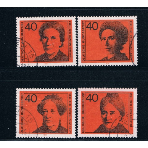 Germany 1128-31 Used set Women Writers (GI0214P32)+