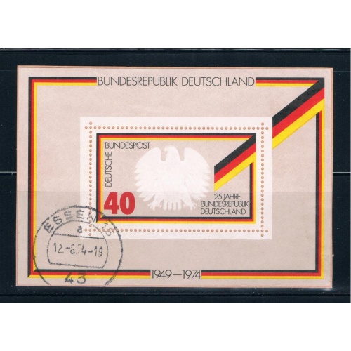 Germany 1145 Used Sounvenir Sheet (GI0188P27)+