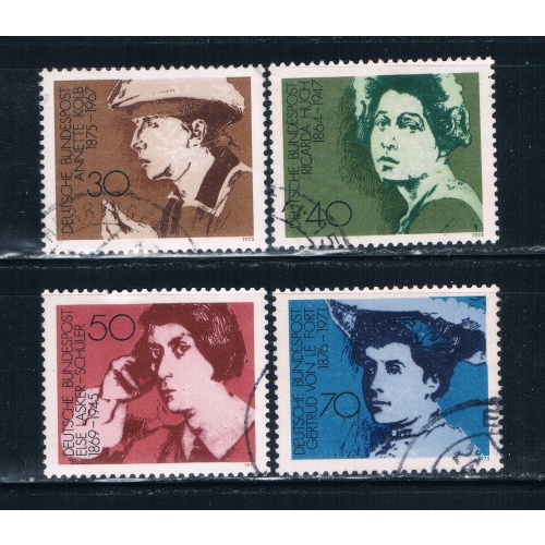 Germany 1155-58 Used set Woman Writers (GI0166P14)+