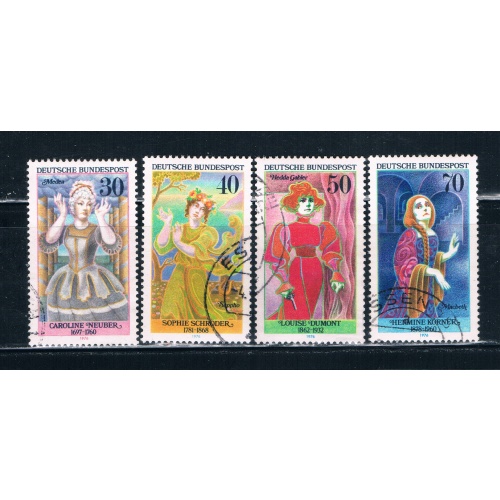 Germany 1225-28 Used set German Actresses (GI0145P1)+