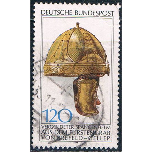 Germany 1259 Used Gilt Helmet 1977 CV 1.10 (G0463)