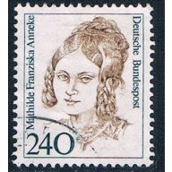 Germany 1492 Used Mathilde Annekie 1986 CV 2.00 (G0461)