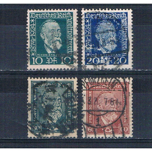 Germany 340-43 Used set Dr von Stephen 1924 CV 3.30 (MV0014)