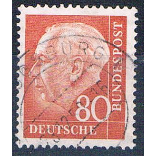 Germany 760 Used President Heuss 1956 CV 1.90 (G0415)