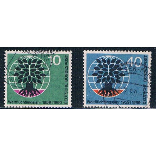 Germany 807-08 Used set Uprooted Oak CV 2.35 (GI0647P187)+