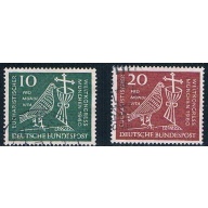 Germany 811-12 Used set Dove Chalice and Crucifix CV 1.20 (GI0645P186)+
