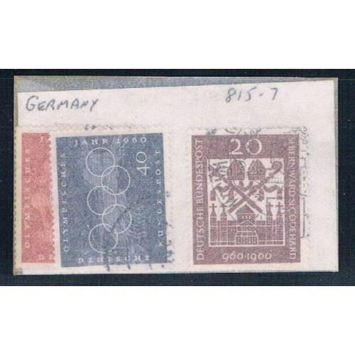 Germany 815-17 Used Issues 1960 CV 1.95 (G0258)