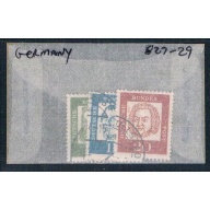 Germany 827-29 Used Portraits 1961 CV 1.30 (G0262)